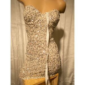 Lucy in the Sky strapless Dress Sm